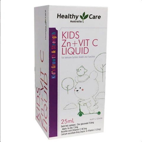 Healthy Care Kids Zinc + Vitamin C Liquid 25mL (expiry 11/24)