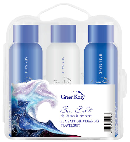 GreenKosy Sea Salt Oil Cleaning 3 x 50mL Travel Kit