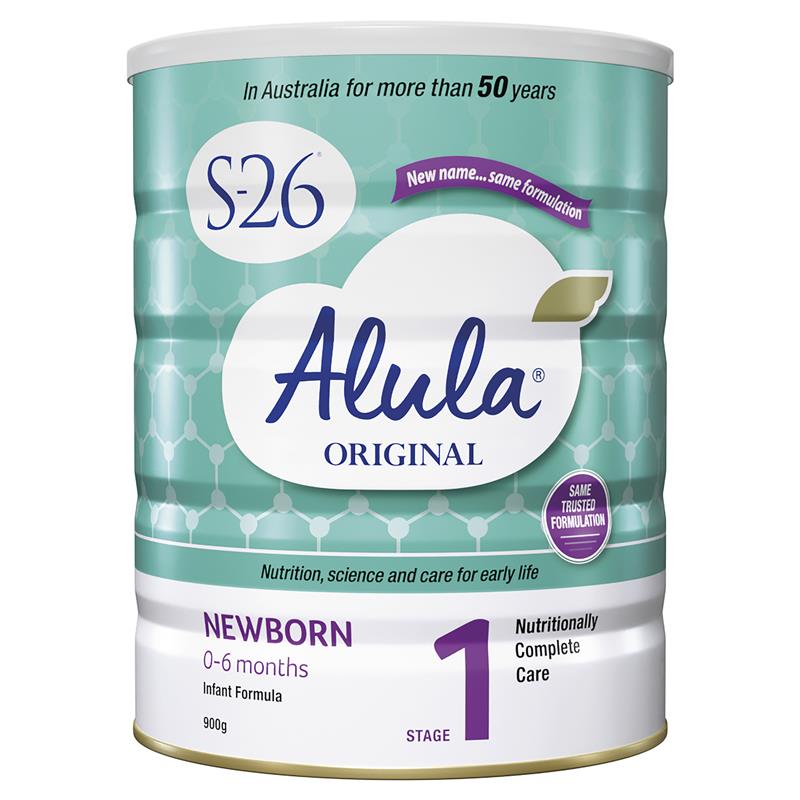 S26 Alula Original Stage 1 Newborn Infant Formula 0-6 Months 900g