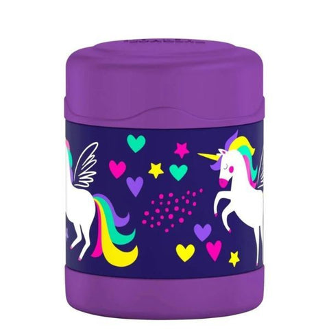 Thermos FUNtainer Vacuum Insulated Food Jar Purple Unicorn 290mL