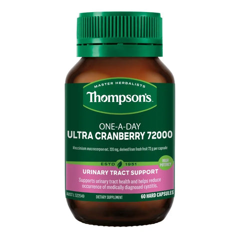Thompson's One-A-Day Ultra Cranberry 72000mg 60 Capsules
