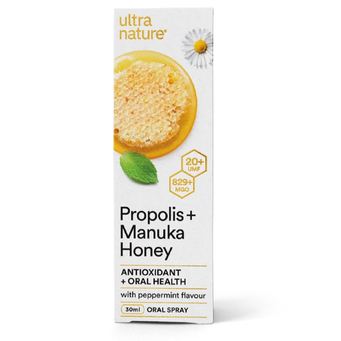 Ultra Nature Propolis + Manuka Honey Oral Spray 30mL