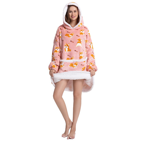 Hoodie Blanket Reversible - One Size Fits All