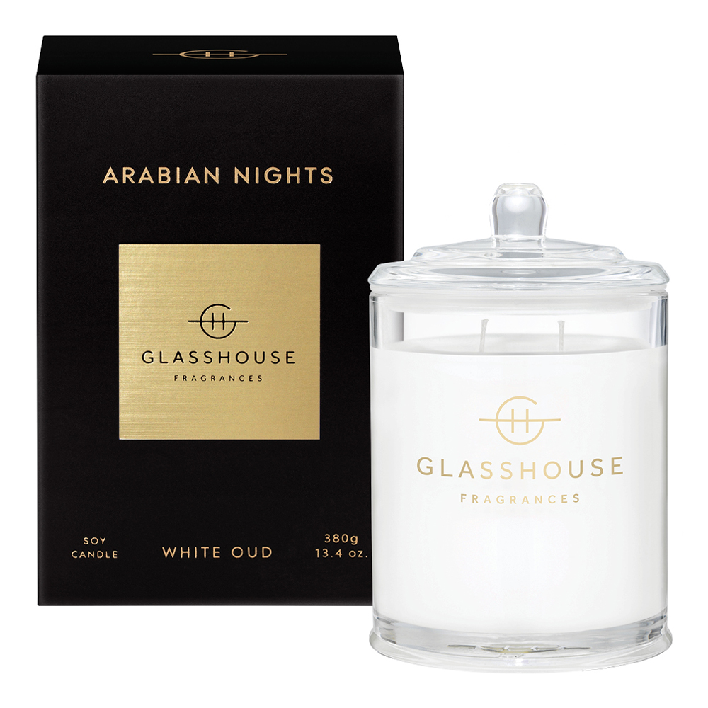 GlassHouse Fragrances Arabian Nights Fragrance Soy Candle 380g