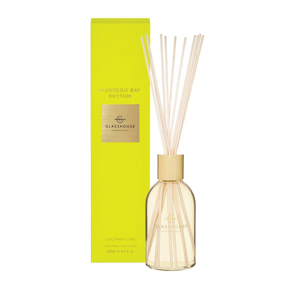 GlassHouse Fragrances Montego Bay Rhythm Fragrance Diffuser 250mL