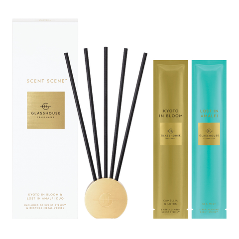 GlassHouse Fragrances Scent Scene Duo-Lost In Amalfi & Kyoto In Bloom 