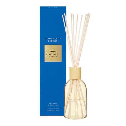 GlassHouse Fragrances Diving Into Cyprus Fragrance Diffuser 250mL
