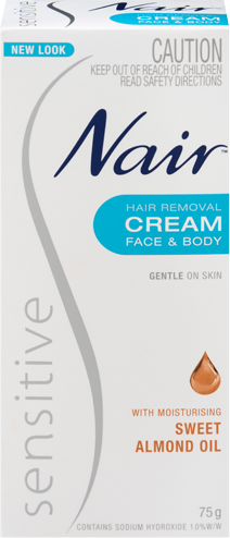 Nair Sensitive Face & Body Hair Removal Cream 75g