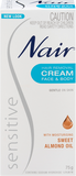 Nair Sensitive Face & Body Hair Removal Cream 75g