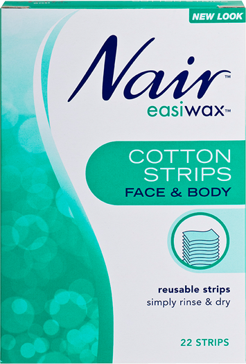 Nair Easiwax Face & Body Cotton Strips 22 STRIPS