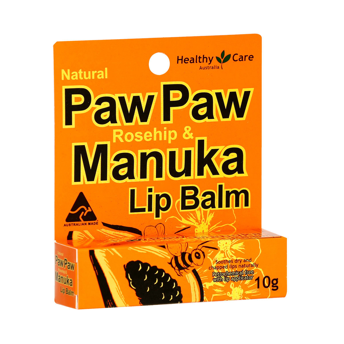 Healthy Care Paw Paw Rosehip & Manuka Lip Balm 10g