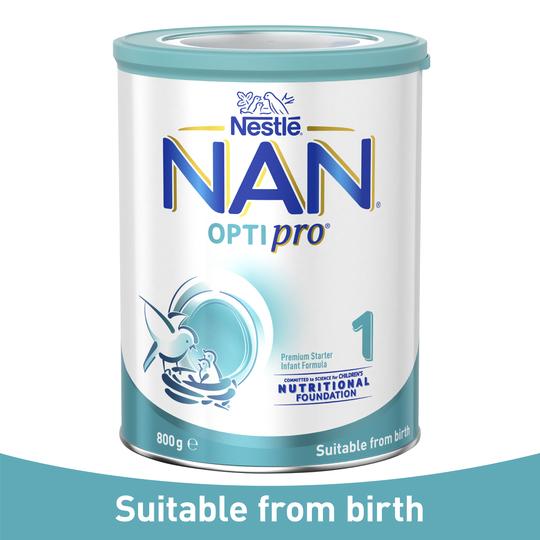 NAN Optipro Stage 1 Suitable From Birth Starter Baby Formula Powder 800g