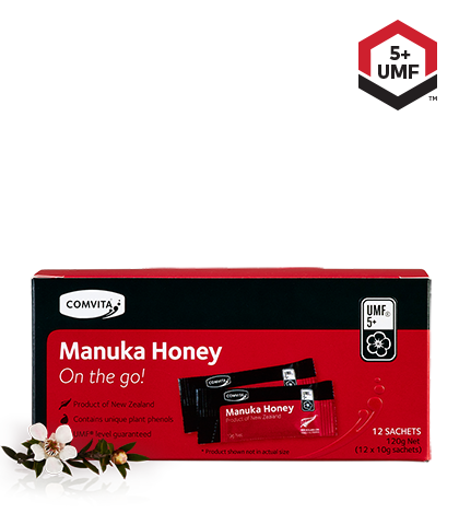 COMVITA UMF 5+ Manuka Honey On-The-Go 10g 12 Sachets (Ships May)