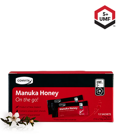 COMVITA UMF 5+ Manuka Honey On-The-Go 10g 12 Sachets (Ships November)