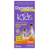 Dymadon Paracetamol for Kids Orange Flavour 2 Years - 12 Years 100mL (Limit ONE per Order)