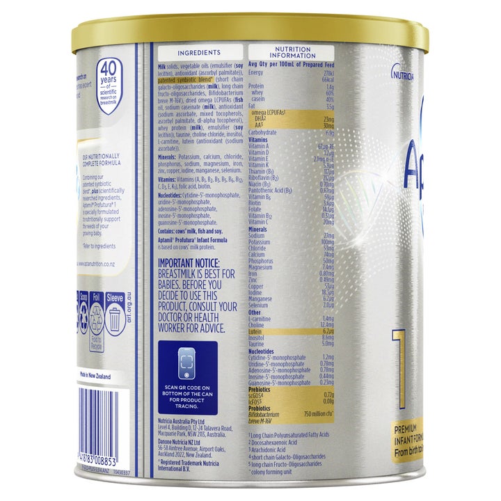 Aptamil Profutura 1 Premium Baby Infant Formula From Birth to 6 Months 900g