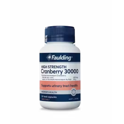 Faulding Remedies High Strength Cranberry 30000mg 30 Capsules