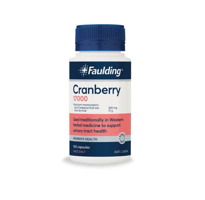 Faulding Remedies Cranberry 17000mg 100 Capsules
