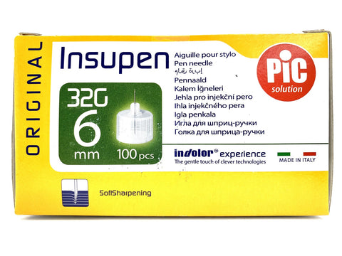 Insupen Pen Insulin Needle 32g 6mm 100