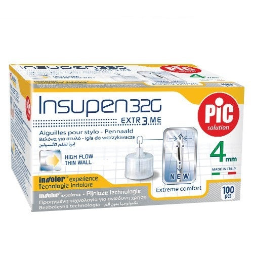 Insupen Pen Insulin Needle 32g 4mm 100