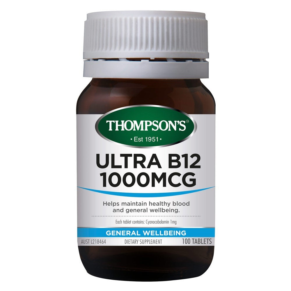 Thompson's Ultra B12 1000mcg 100 Tablets