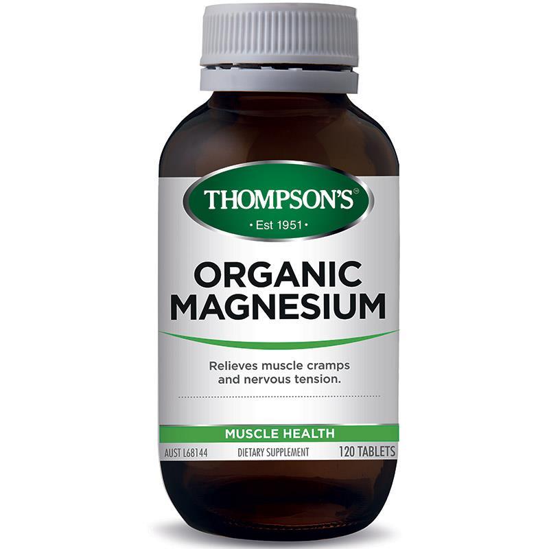 Thompson's Organic Magnesium 120 Tablets