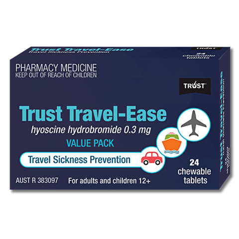 Trust Travel-Ease 24 Chewable Tablets (Limit ONE per Order)