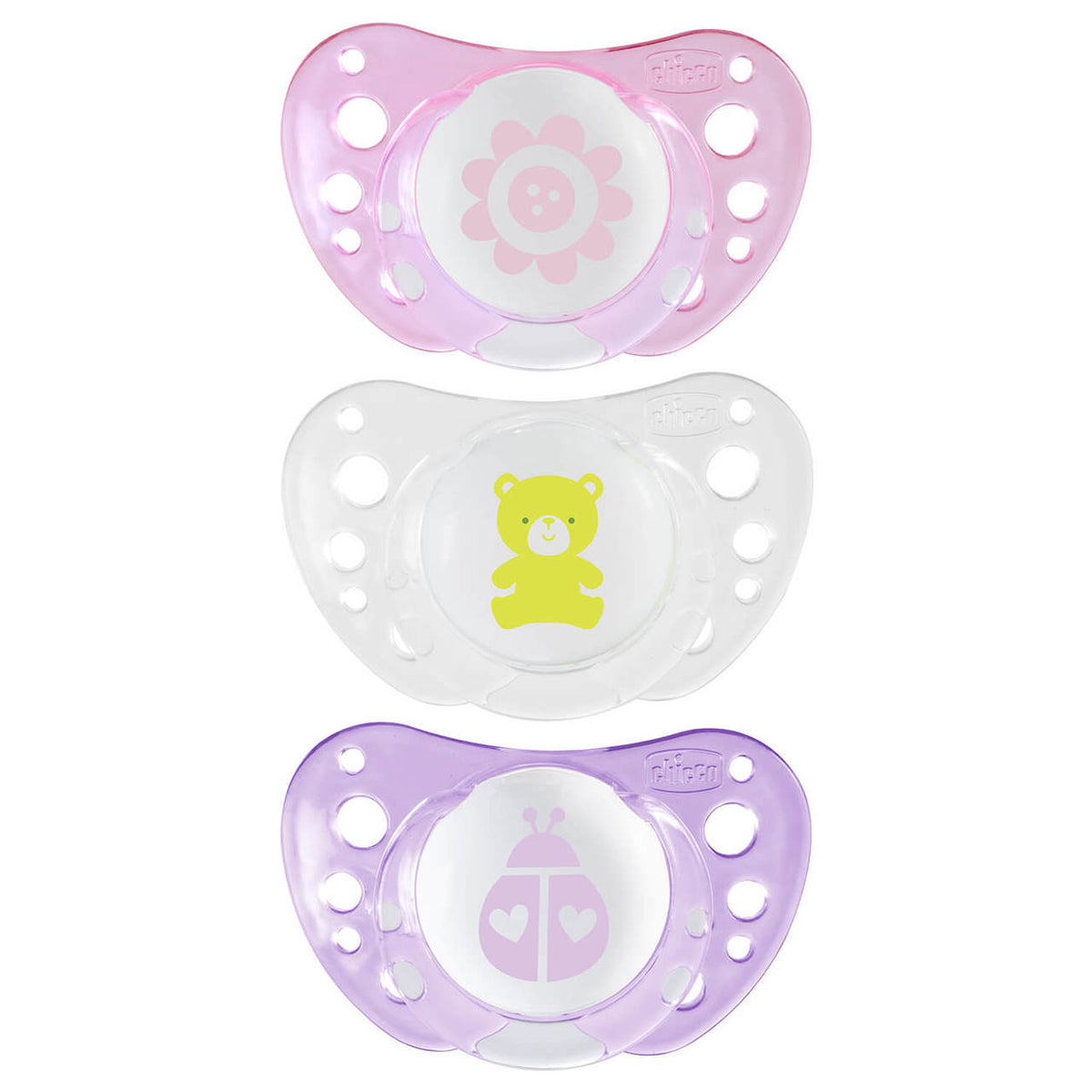 Chicco Physio Air Soother 2 Packs for Girl