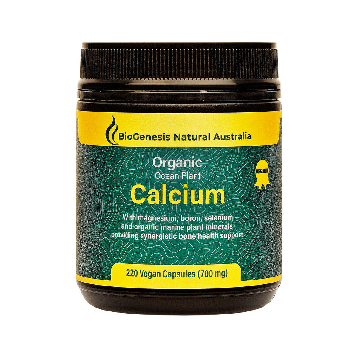 BioGenesis Natural Australia Organic Ocean Plant Calcium 700mg 220 Vege Capsules
