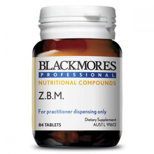 Load image into Gallery viewer, Blackmores Professional Nutritional Compounds Z.B.M 84 Tablets
