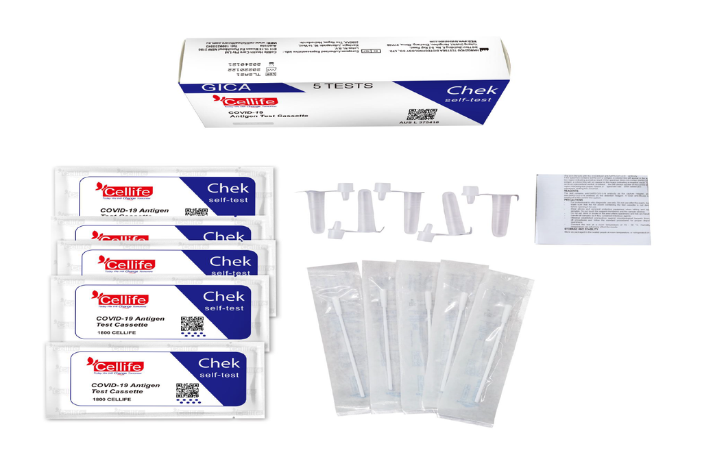 Covid 19 Rapid Antigen Test Nasal (Nasal Swab) - Cellife 5 Pack