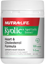 Load image into Gallery viewer, Nutra-Life Kyolic Aged Garlic Extract Heart &amp; Cholesterol Formula 120 Capsules