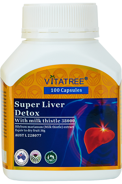 VITATREE Super Liver Detox With Milk Thistle 38000 100 Capsules