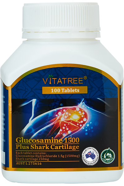VITATREE Glucosamine 1500 plus Shark Cartilage 250mg 100 Tablets
