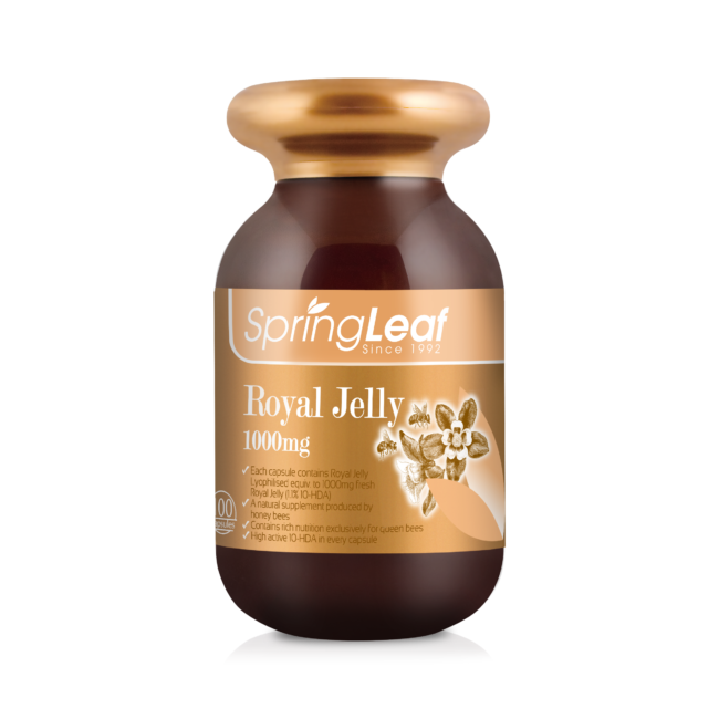 Springleaf Royal Jelly 1000mg 1.1% 10HDA 100 Capsules