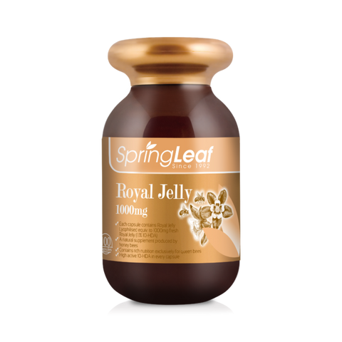 Springleaf Royal Jelly 1000mg 1.1% 10HDA 100 Capsules