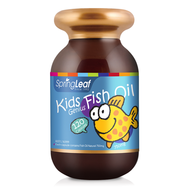 Springleaf Kids Fish Oil 750mg 120 Capsules