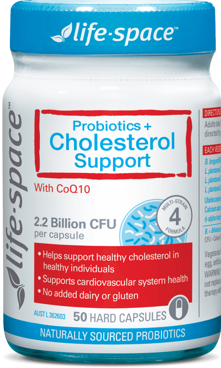 Life-Space Probiotics + Cholesterol Support with CoQ10 50 Capsules