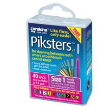 Load image into Gallery viewer, Piksters Interdental Brushes Size 1 Purple 40 Pack
