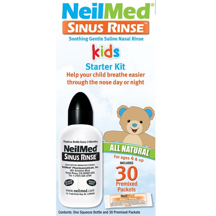 NeilMed Kids Starter Kit (Squeeze Bottle + Premixed 30 x Sachets)