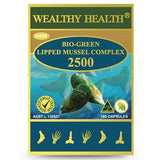 Wealthy Health Bio-Green Lipped Mussel Complex 2500 180 Capsules
