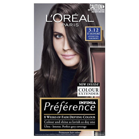 L'Oreal Paris Preference Toronto 3.12  Intense Cool Dark Brown