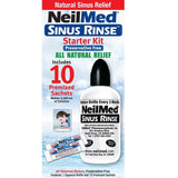 NeilMed Sinus Rinse Starter Kit (Squeeze Bottle + Premixed 10 x Sachets)
