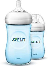 Load image into Gallery viewer, AVENT BOTTLE NATURAL BLUE 260ML 2PK