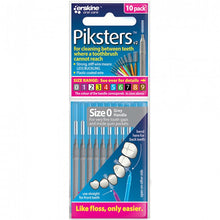 Load image into Gallery viewer, Piksters Interdental Brushes Size 0 Grey 10 Pack