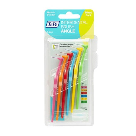 TePe Interdental Brush Mixed Pack (ISO size 0-5) 6 Pack