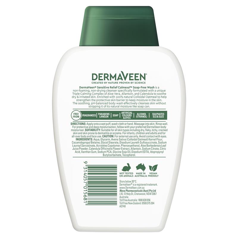DermaVeen Calmexa Sensitive Relief Soap Free Wash 250mL