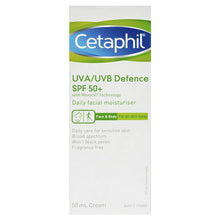 Load image into Gallery viewer, Cetaphil UVA/UVB Defence SPF 50+ 50mL