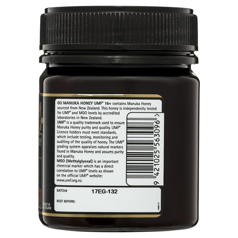 GO Healthy Manuka Honey UMF 16+ (MGO Healthy 575+) 250gm