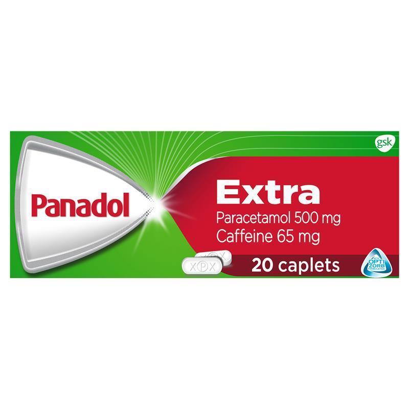 Panadol Extra with Optizorb Paracetamol 500mg Pain Relief 20 Caplets